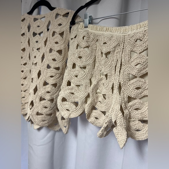 Two Piece Apricot Lace Set - Picture 12 of 13